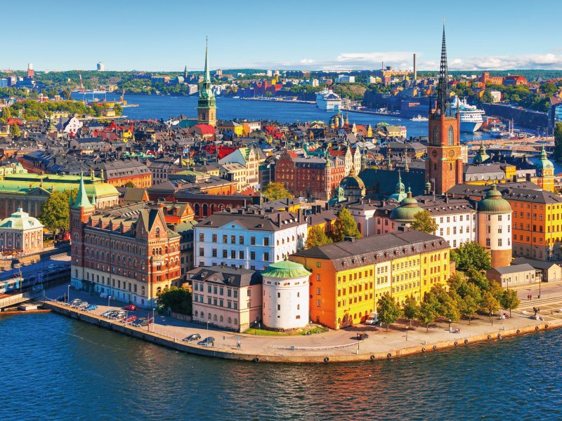 Panorama  von Stockholm Scanrail - fotolia.de