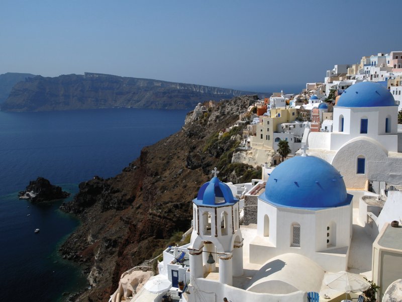 Blick über Santorini Angel Boev-fotolia.com